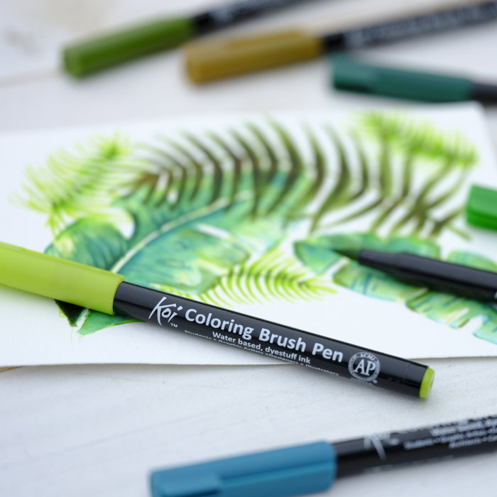 Sakura Koi Coloring Brush Pen set Botanical - 6 couleurs Sakura Koi Coloring Brush Pen set Botanical - 6 couleurs
